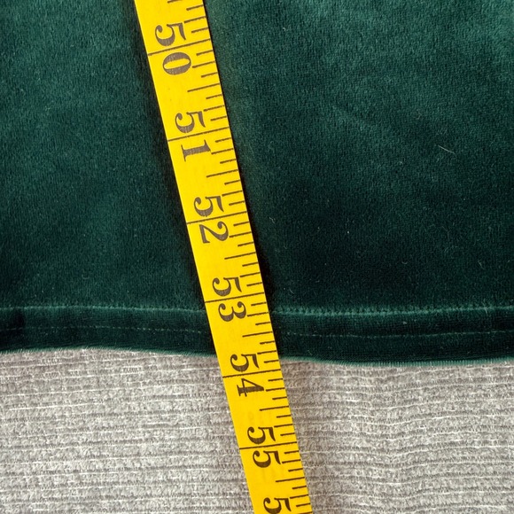 Coldwater Creek Velvet Long Sleeve Maxi Dress Emerald Green Women Sz M Cotgage - Picture 6 of 11